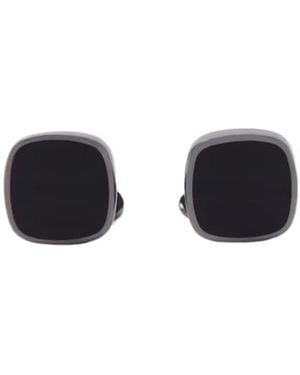 Giorgio Armani 925 Sterling And Enamel Cufflinks - White