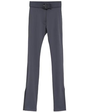 Courreges Courrèges Buckle-Detailed Trousers - Blue