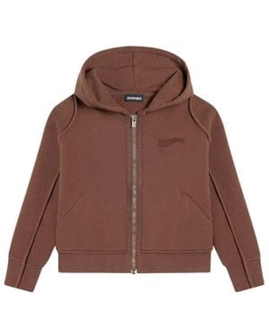 Jacquemus Zipper Sweatshirt - Brown