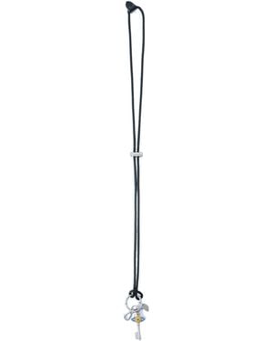 Vivienne Westwood Diamante Key Orb Necklace - White