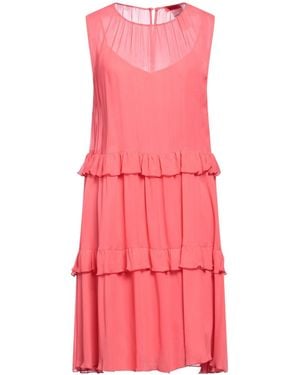 MAX&Co. Solid-Colored Sleeveless A-Line Dress - Pink
