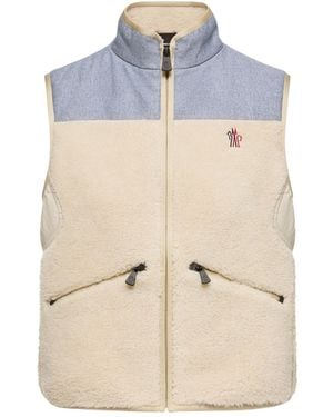 Moncler Teddy Chambray Gilet - Blue