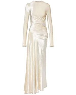 Rabanne Gathered Gown - White