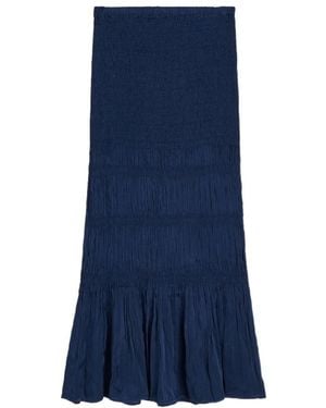 By Malene Birger Ilona Ruched Skirt - Blue