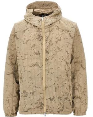Herno Nylon Jacket With Jacquard Motif - Natural