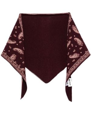 RIXO London Triangle Scarf - Red