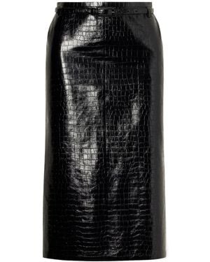 Tom Ford Soft-Feel Midi Skirt - Black