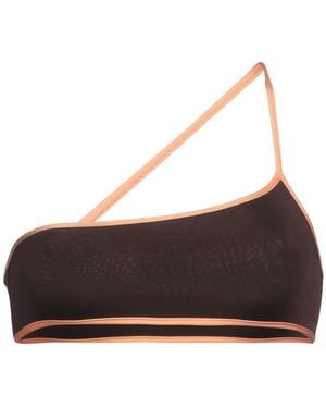 Jacquemus Spaghetti Strap Bikini Top - Brown