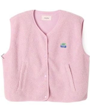 American Vintage Sleeveless Vest - Pink