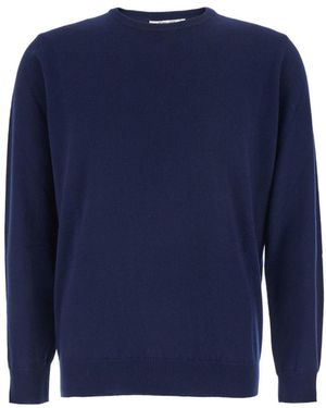 Kangra Cashmere Kangra Crewneck Pullover - Blue