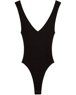 Golden Goose V-Neck Bodysuit - Black