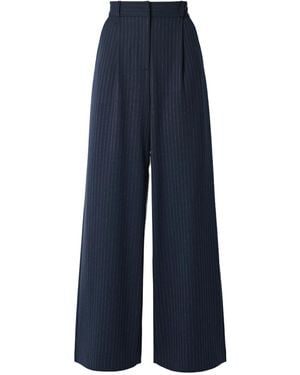 Veronica Beard Casual Trousers With Belt Loops - Blue