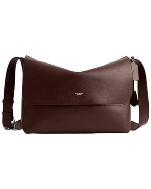 COACH Ludlow Leather Messenger Bag - Brown