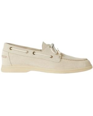 Loro Piana Sea-Sail Walk Mokasin Shoes - Natural