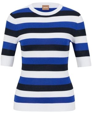 BOSS Multicolored Casual Top - Blue