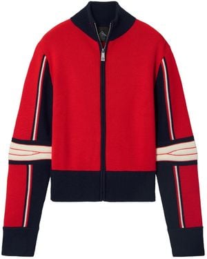 Perfect Moment Merino Wool Cardigan - Red