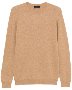 Roberto Collina Crew Neck Long-Sleeved Jumper - Natural