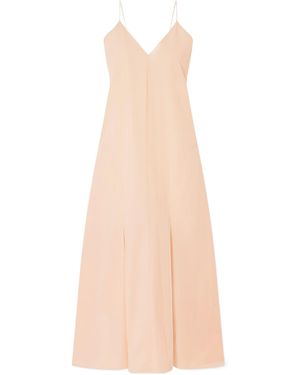 KHAITE Iben Patchwork Dress - Natural