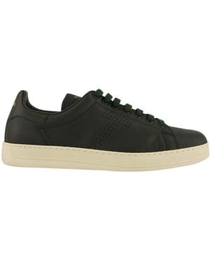 Tom Ford Warwick Lace-Up Sneakers - Black