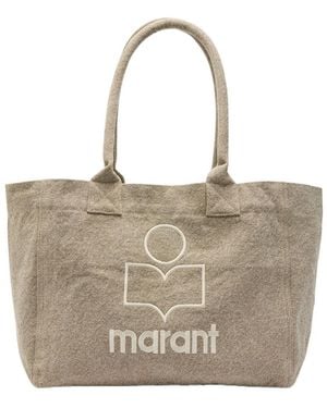 Isabel Marant Yenky Logo Canvas Tote - Natural