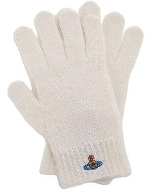 Vivienne Westwood Fluffy Gloves - White