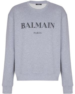 Balmain Printed Sweatshirt - Gray