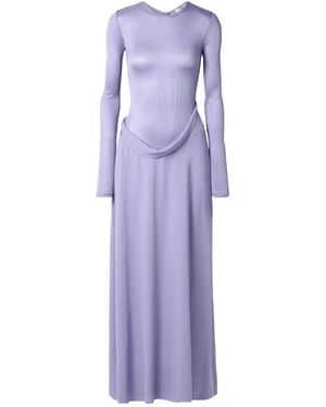Christopher Esber Cowl Hip Dress - Purple