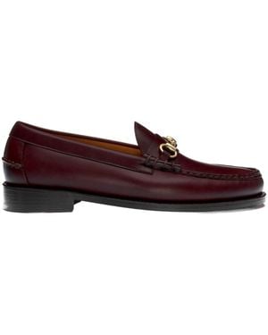 Sebago Horsebit Slip-On Loafers - Red