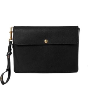 Celine Medium Flap Pouch - Black