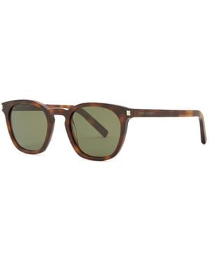 Saint Laurent Round-Frame Sunglasses - Metallic