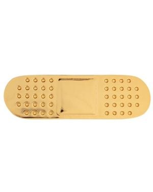Moschino Embellished Pin - Metallic