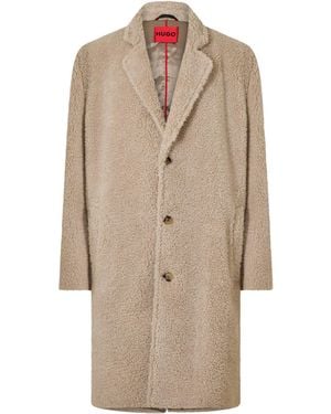 BOSS Slim-Fit Coat - Natural