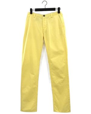 BOSS Logo Casual Pants - Yellow