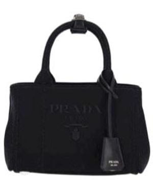 Prada Logo Handbag - Black