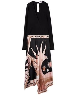 Emilio Pucci Stella Print Dress - Black