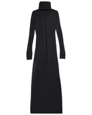 Y-3 Turtleneck Mesh-Insert Dress - Black