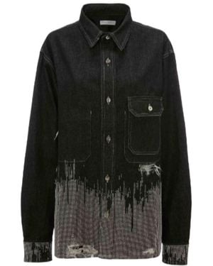 JW Anderson Jw Anderson Studded Collared Button-Up Jacket - Black
