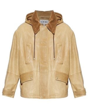 Loewe Short Parka - Natural