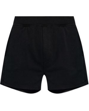 DSquared² Logo-Print Track Shorts - Black