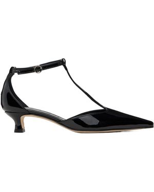 Aeyde T-Bar High Heels - Black