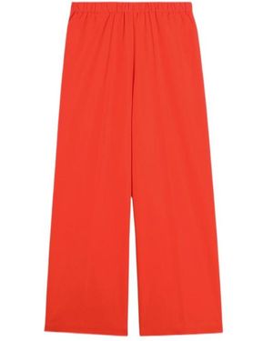 Aspesi Elastic Waist Casual Pants - Red