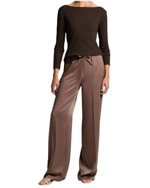Vince Drawstring Casual Pants - Brown