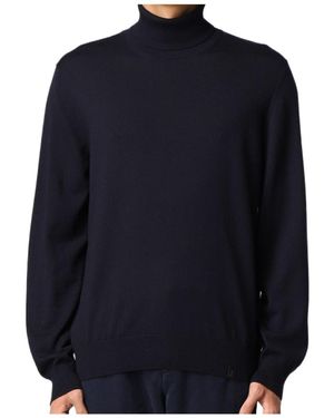 Fay Turtleneck Jumper - Blue