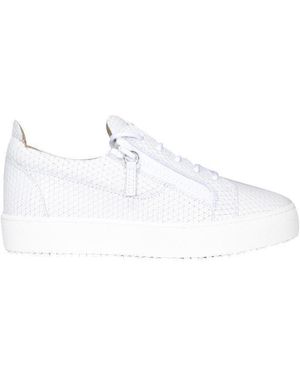 Giuseppe Zanotti May London Leather Trainers - White