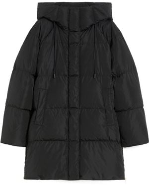 Weekend by Maxmara Hooded Cotton Jacket - Black