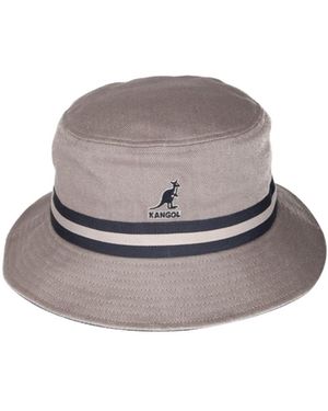 Kangol Striped Fisherman's Hat - Gray