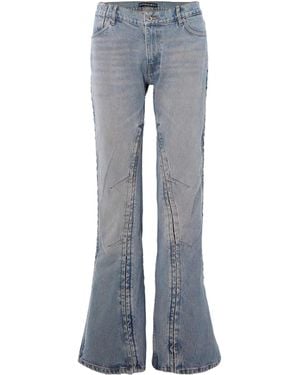 Y. Project Belt Ring Denim Trousers - Blue