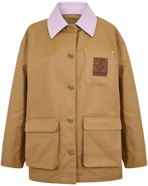 CASABLANCA Casual Blazer With Lapel - Brown