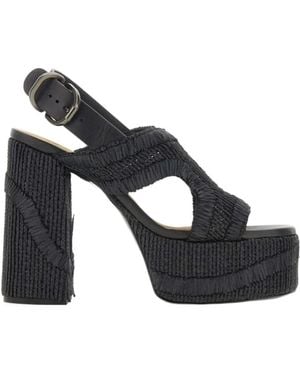 Castañer Castañer Francina Platform Heeled Sandals - Blue