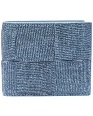 Bottega Veneta Cassette Bi-Fold Wallet - Blue